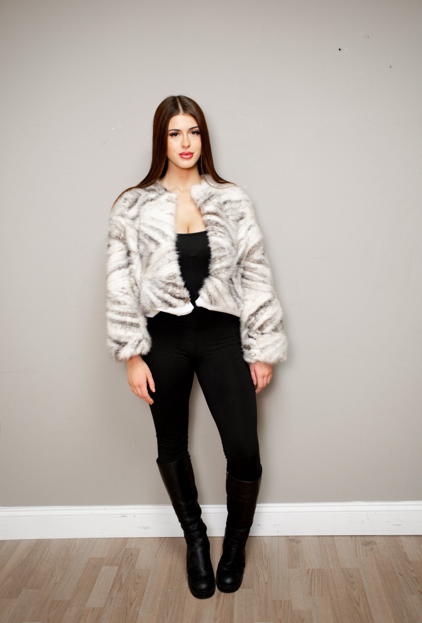 Short Mink Jacket - Silver Twilight Jackets Starlight Furs