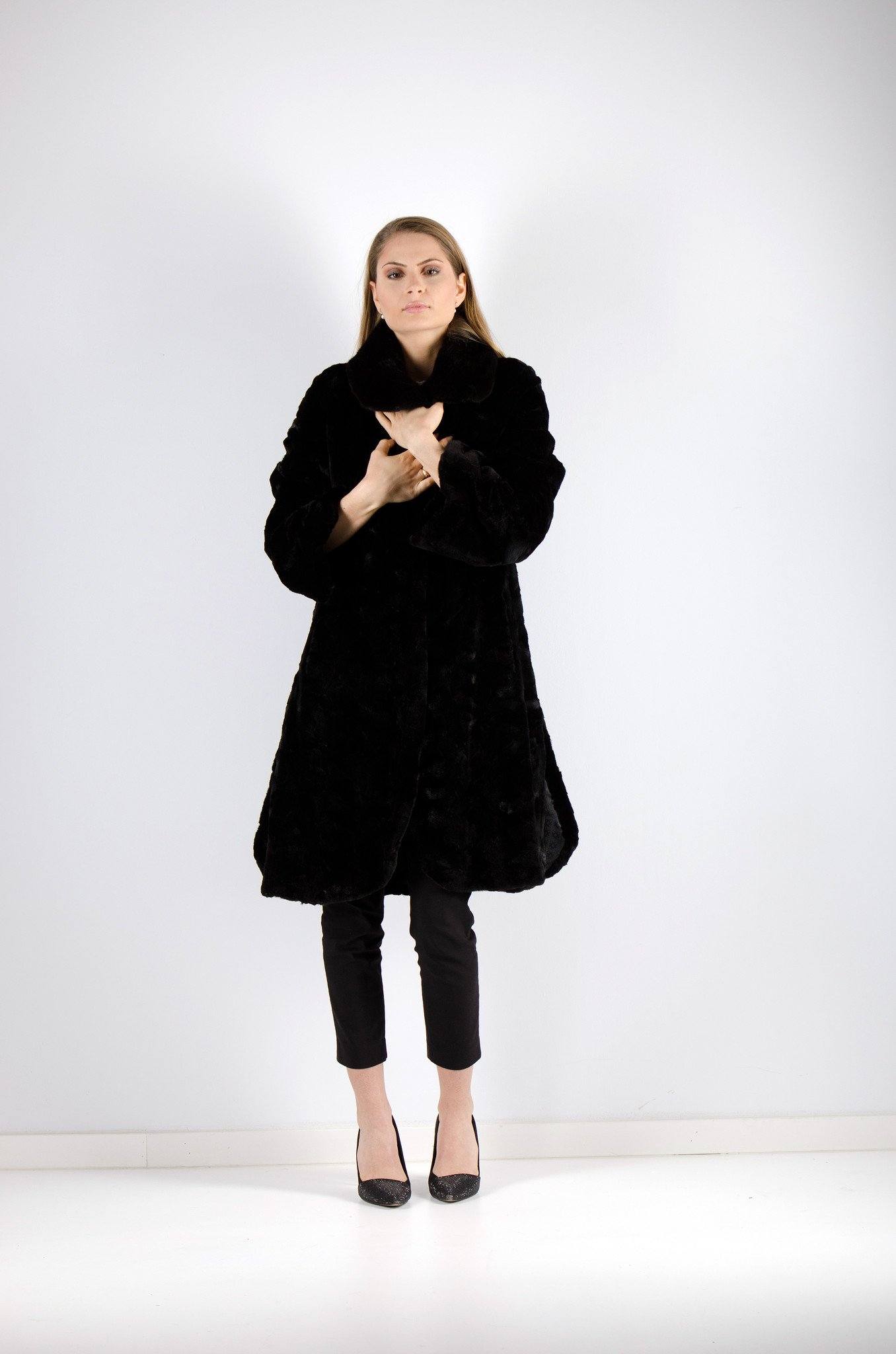 11 | Black Dyed Mink Fur Coat Coats Starlight Furs 