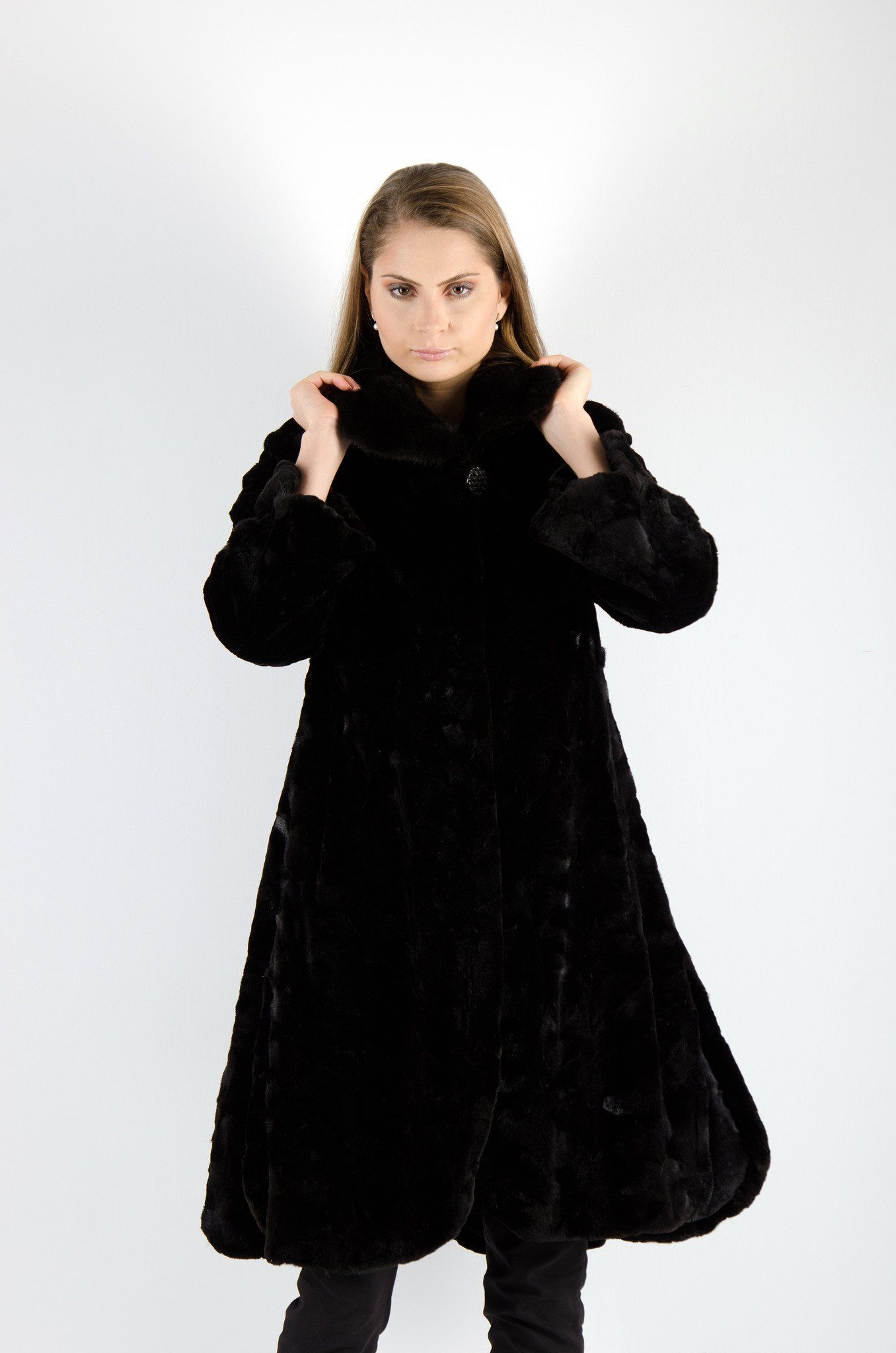 11 | Black Dyed Mink Fur Coat Coats Starlight Furs 