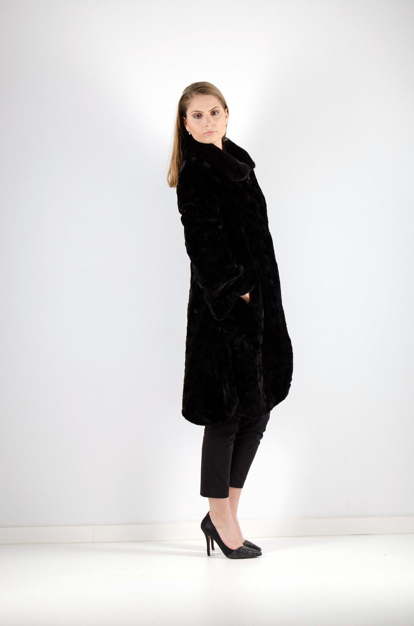 11 | Black Dyed Mink Fur Coat Coats Starlight Furs 