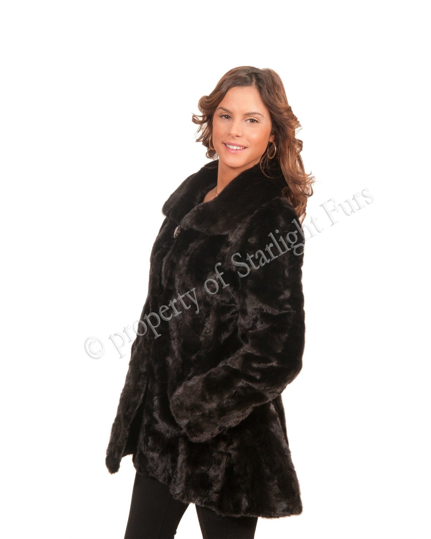 25 | Black Dyed Mink Fur Jacket Jackets Starlight Furs 