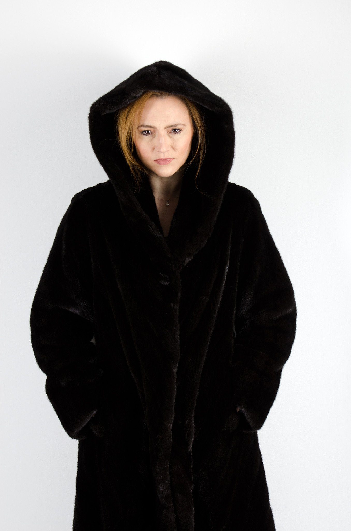 28 | Brown Hooded Mink Coat Coats Starlight Furs 