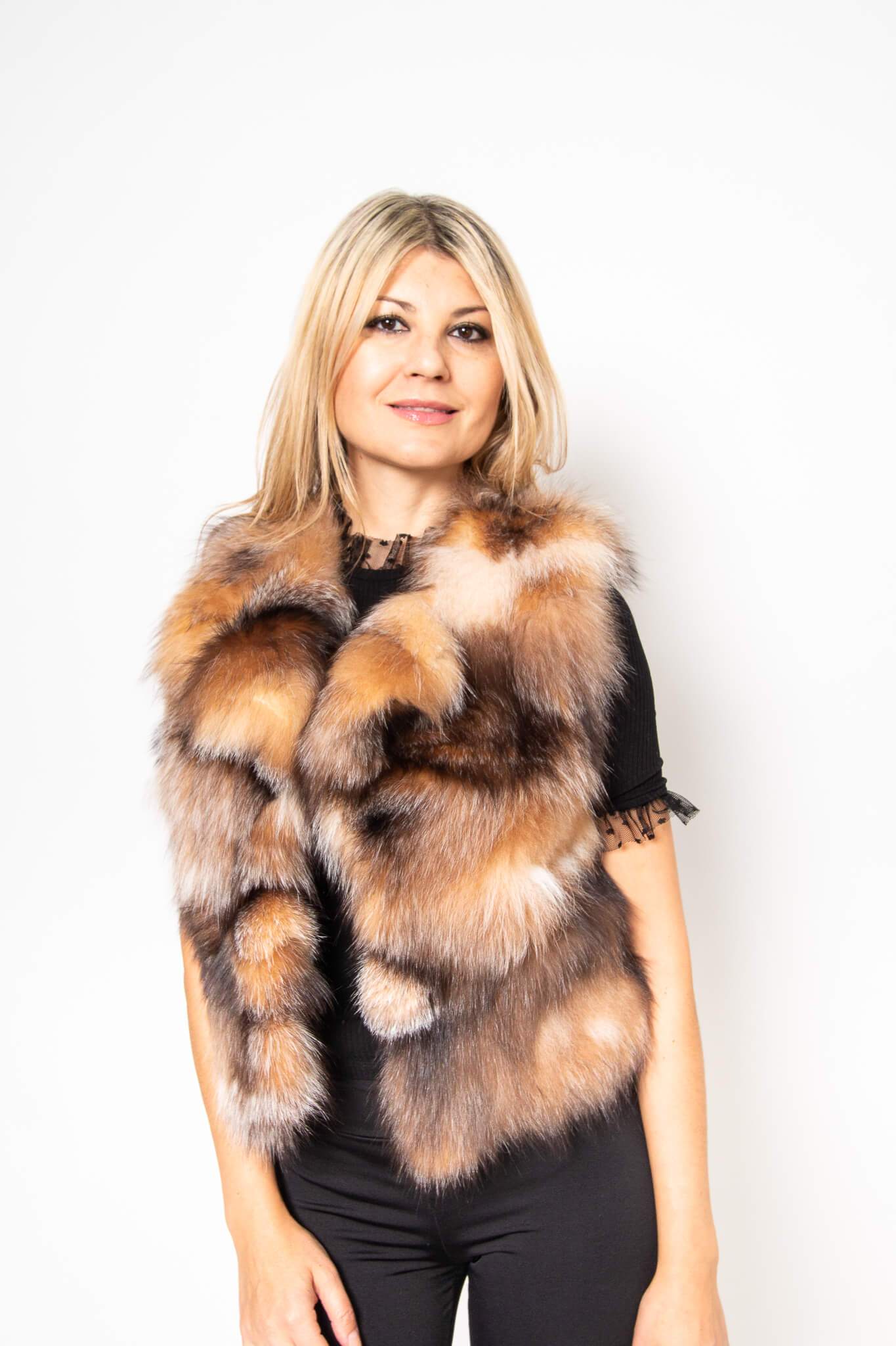 41 | Fox Fur Vest Vests Starlight Furs