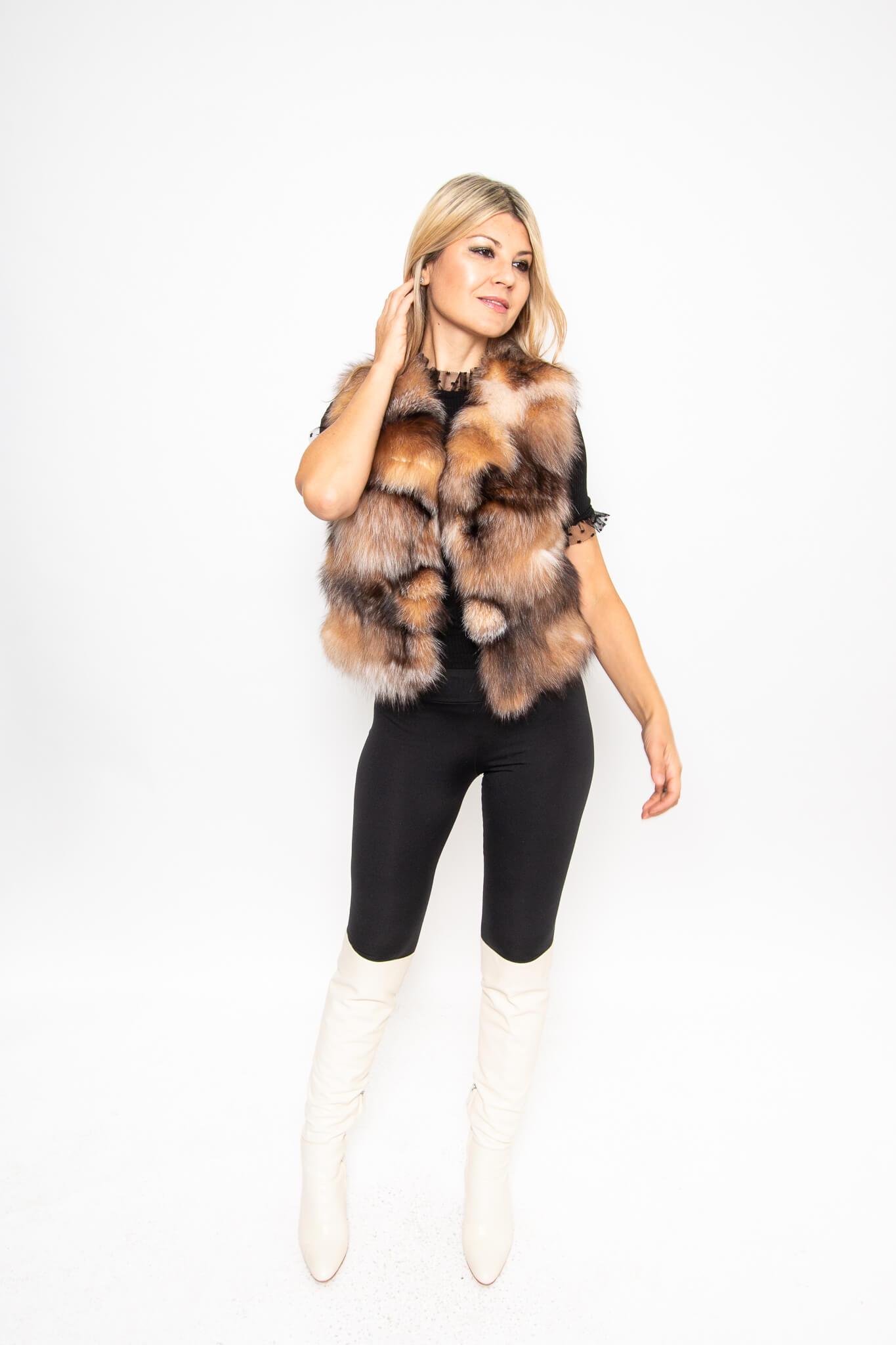 41 | Fox Fur Vest Vests Starlight Furs