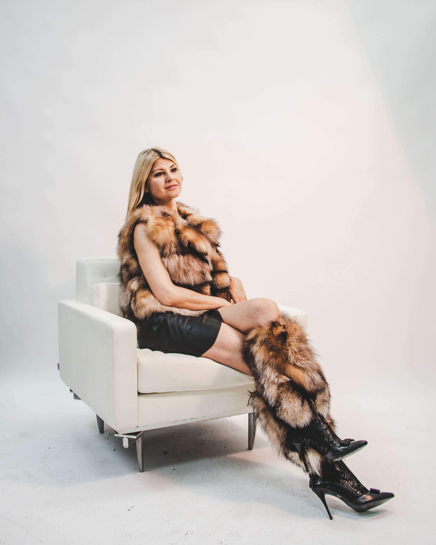 41 | Fox Fur Vest Vests Starlight Furs