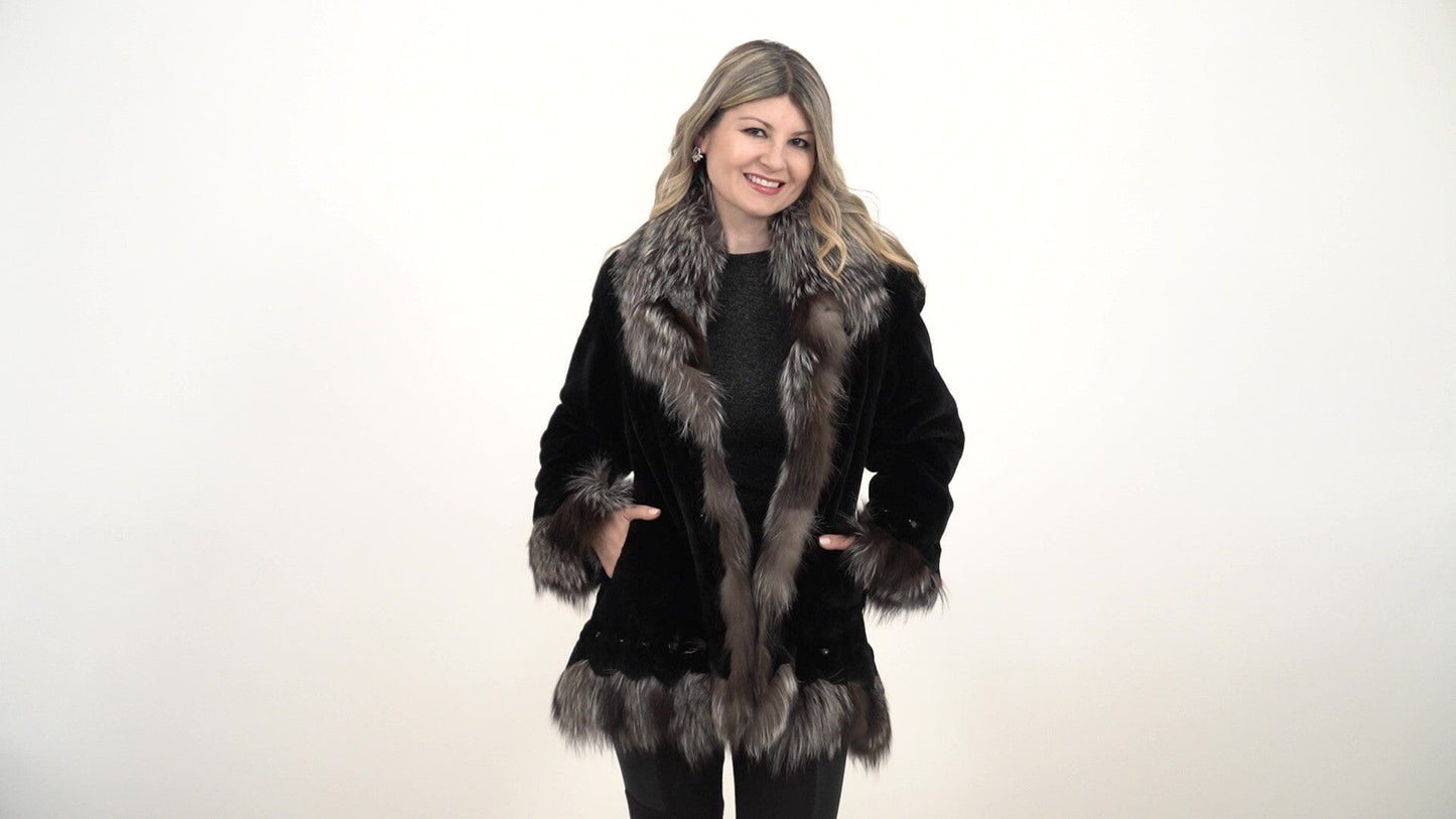 Black Beaver Fur Jacket Jackets Starlight Furs