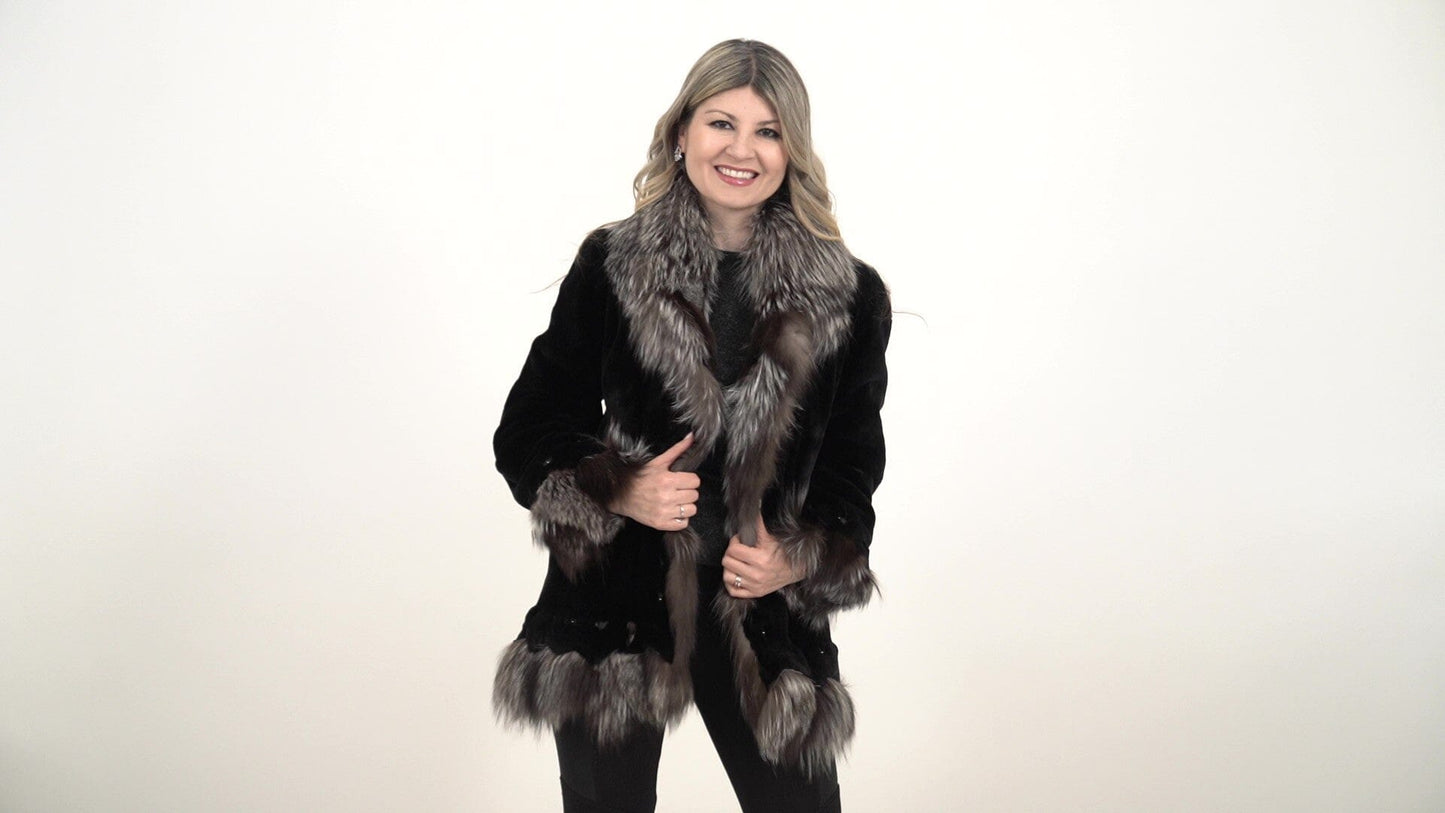 Black Beaver Fur Jacket Jackets Starlight Furs