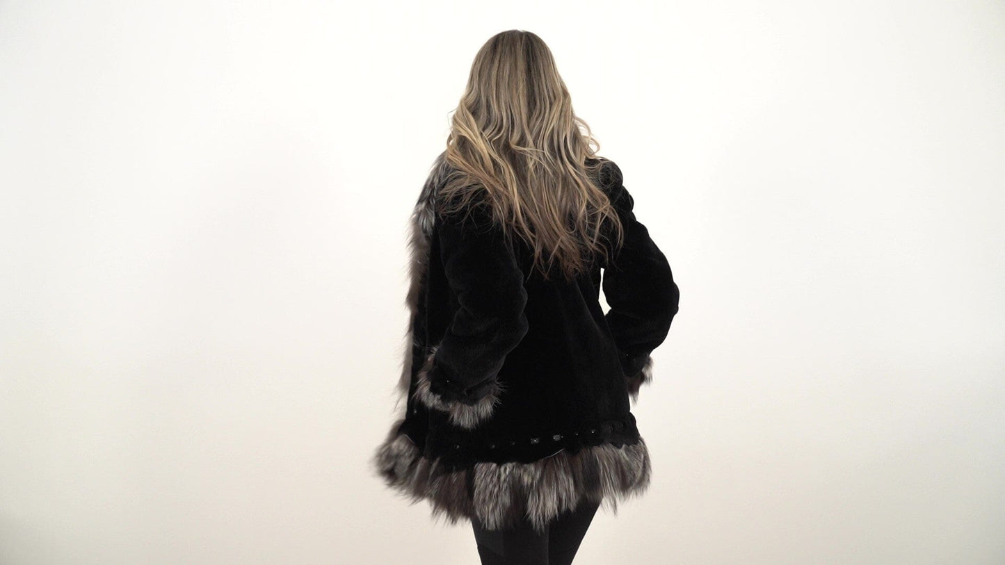 Black Beaver Fur Jacket Jackets Starlight Furs