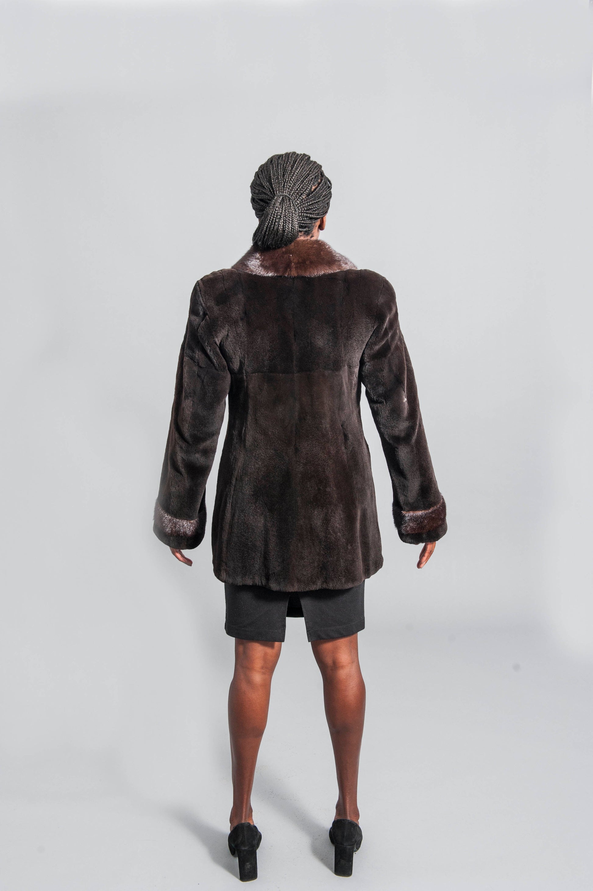Brown Sheared Mink Coat Starlight Furs 