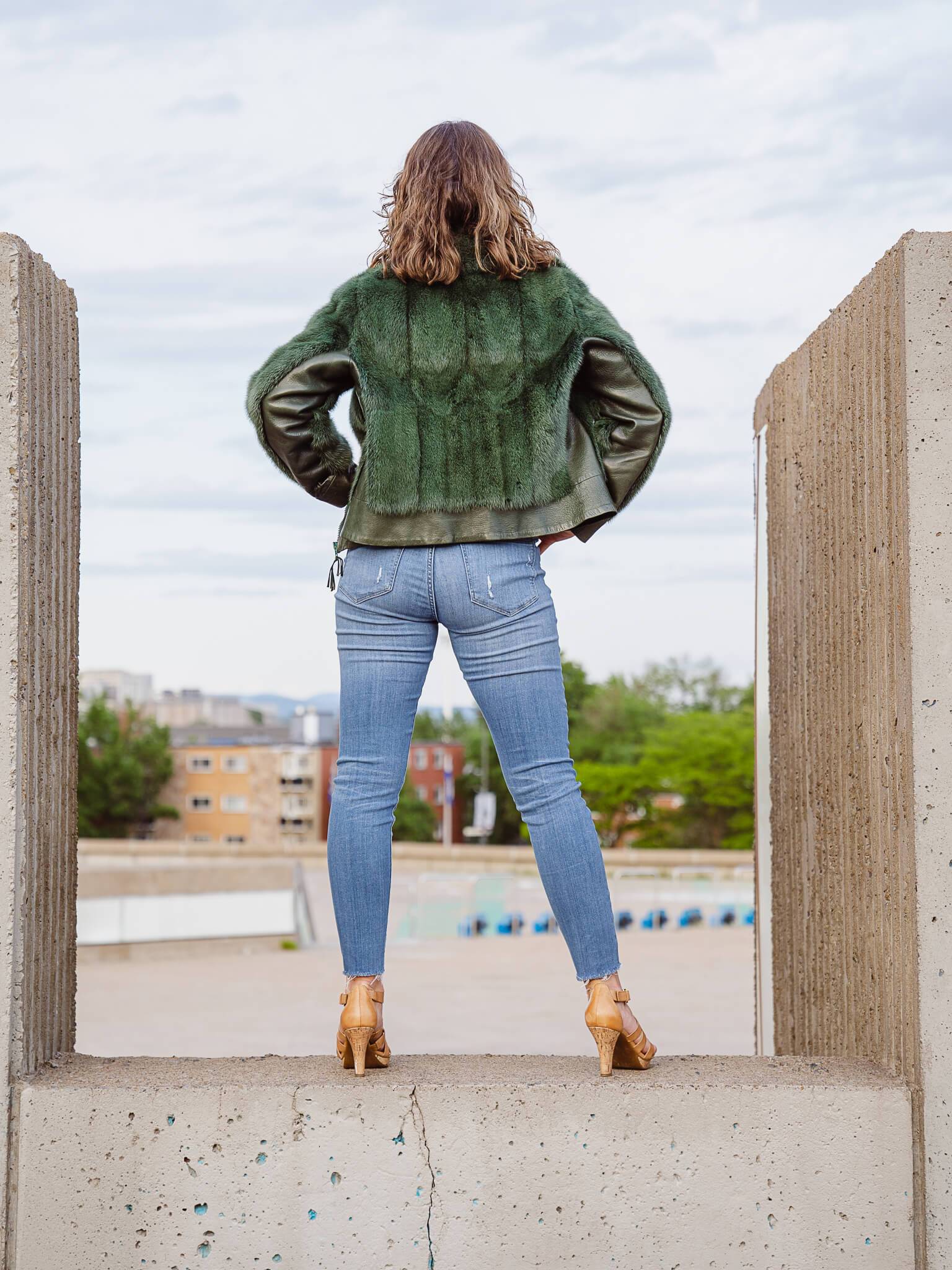 Green Mink Jacket | Starlight Furs Jackets Starlight Furs