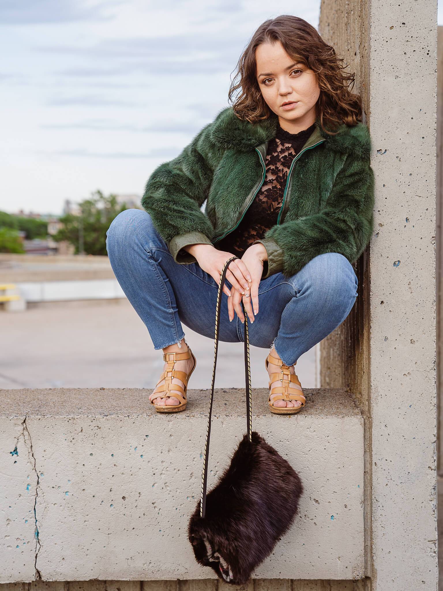 Green Mink Jacket | Starlight Furs Jackets Starlight Furs