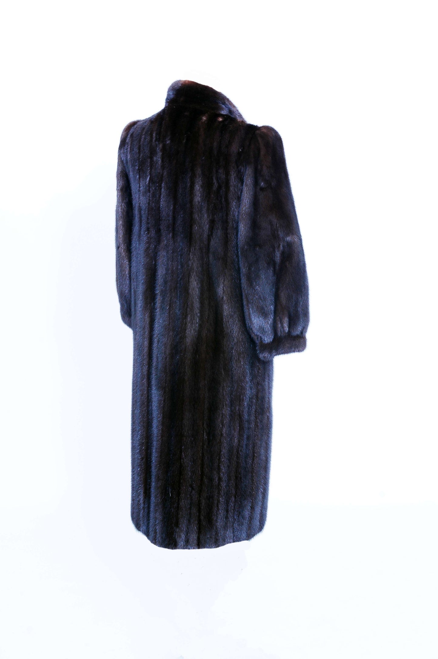 Pre-Owned Dark Mahogany Mink Coat Starlight Furs 