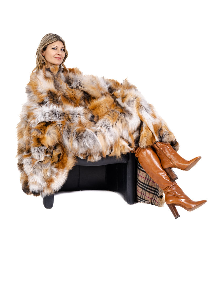 Red Fox Throw Blankets Starlight Furs