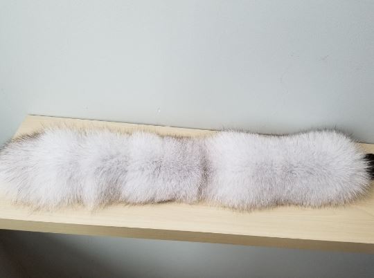 White fox fur headband or neck warmer Accessories Starlight Furs 