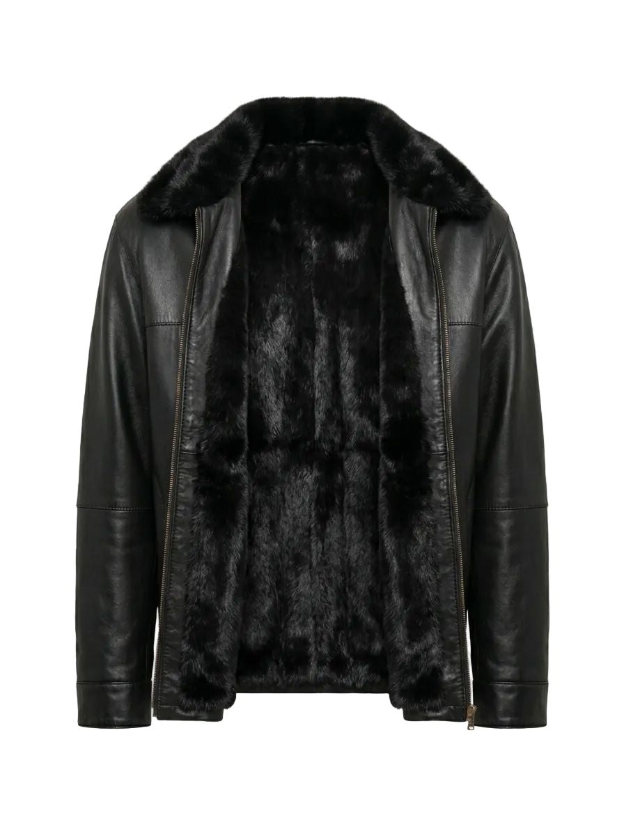 50 | Men's Reversible Mink / Leather Jacket BY ORDER ONLY men's Starlight Furs 