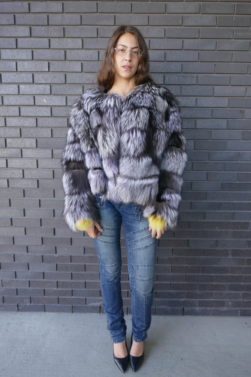 Silver Fox Cropped Jacket