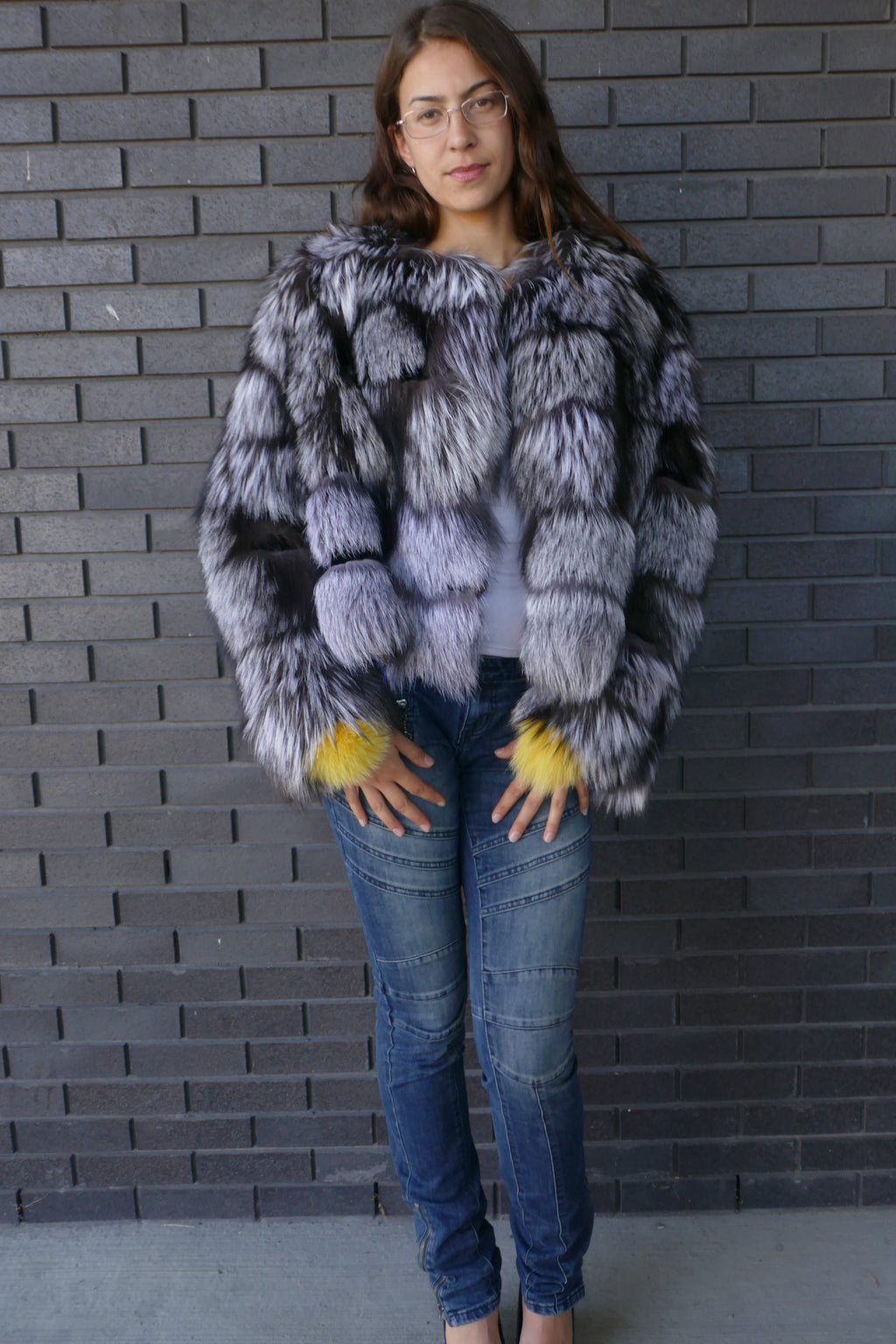 Silver Fox Cropped Jacket