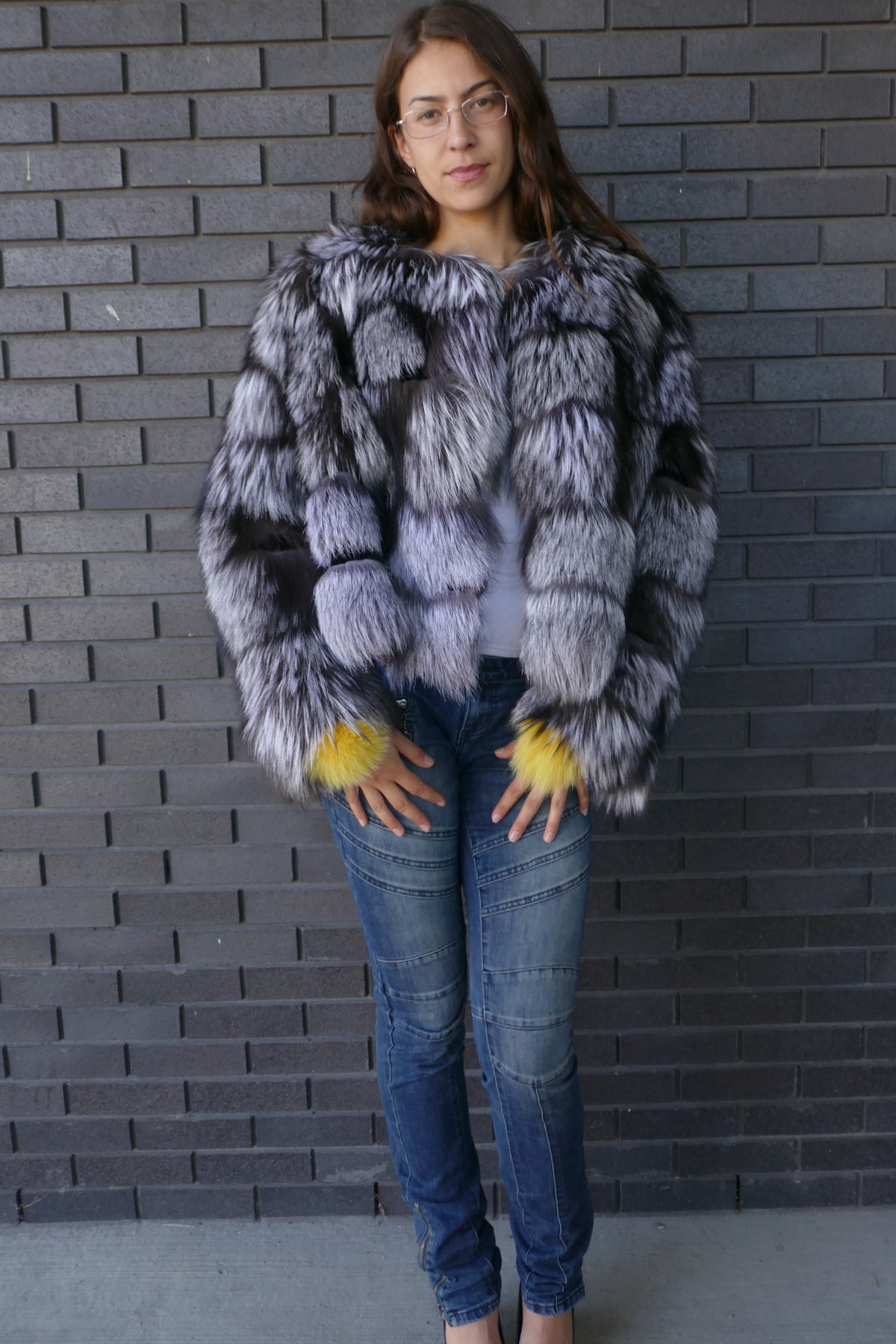 Silver Fox Cropped Jacket