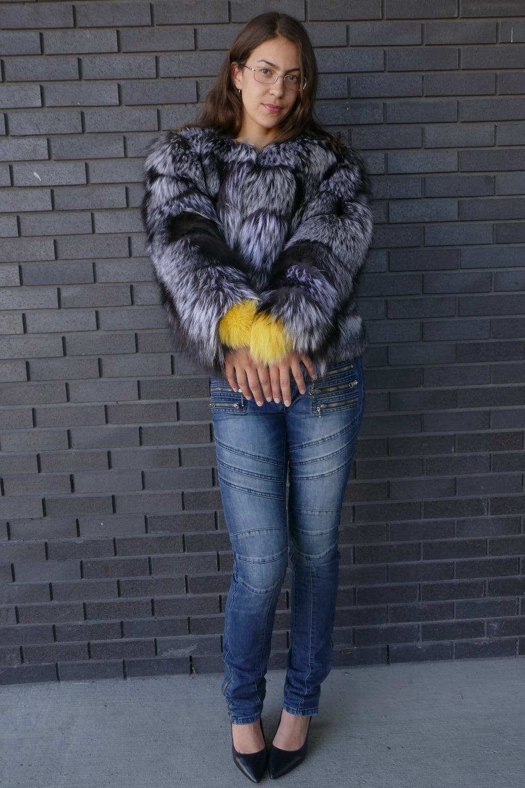 Silver Fox Cropped Jacket