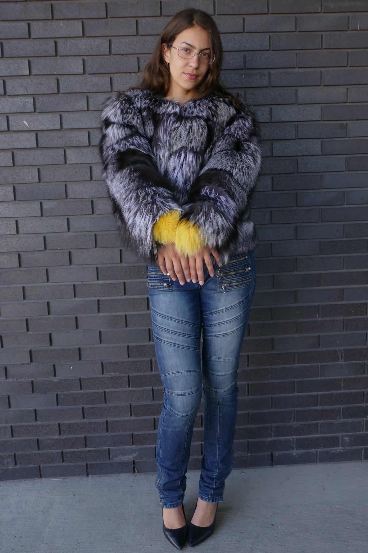 Silver Fox Cropped Jacket