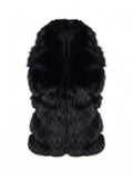 Backless Top in Black Fox Fur Accessories Starlight Furs 