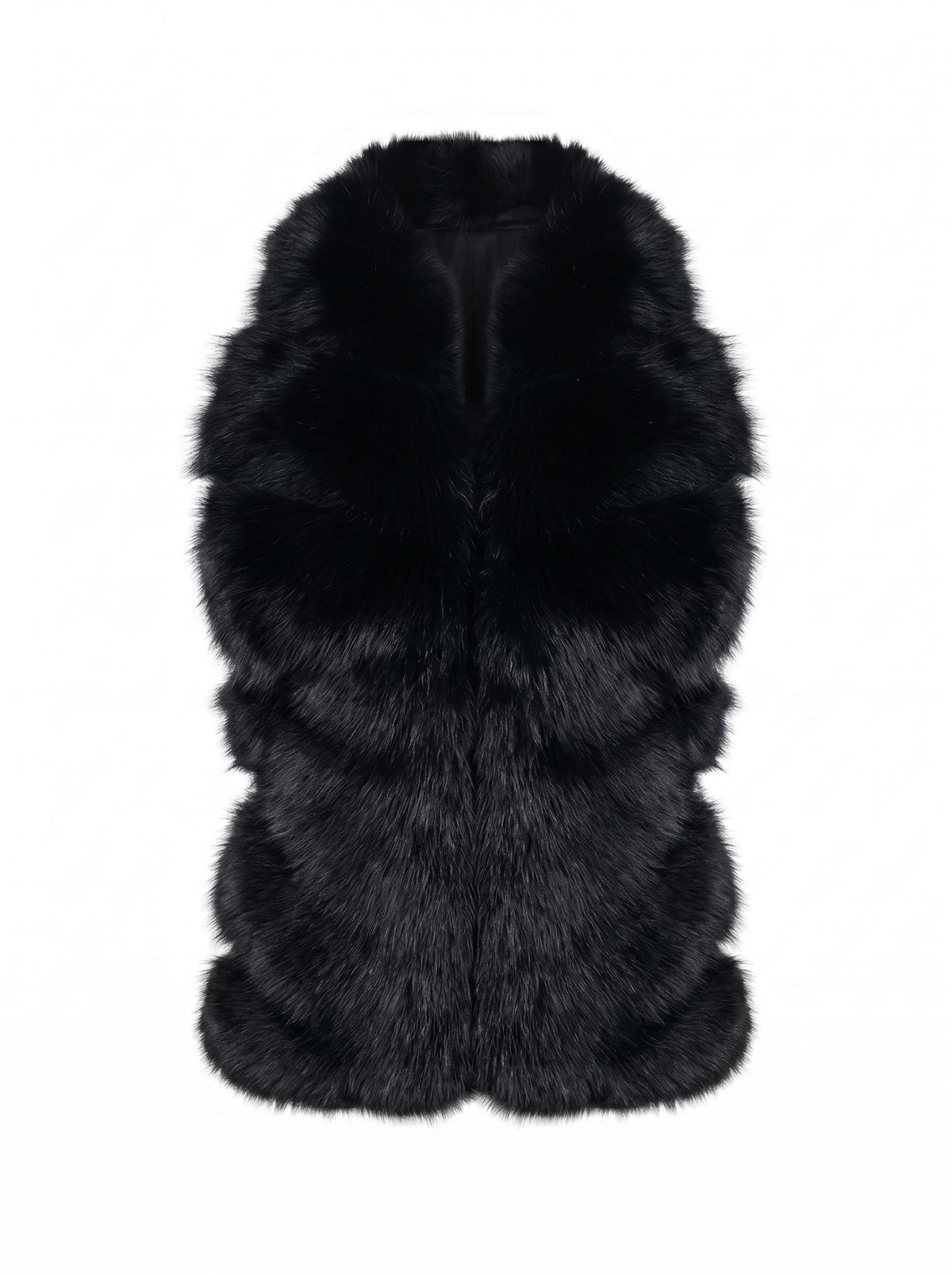 Backless Top in Black Fox Fur Accessories Starlight Furs 