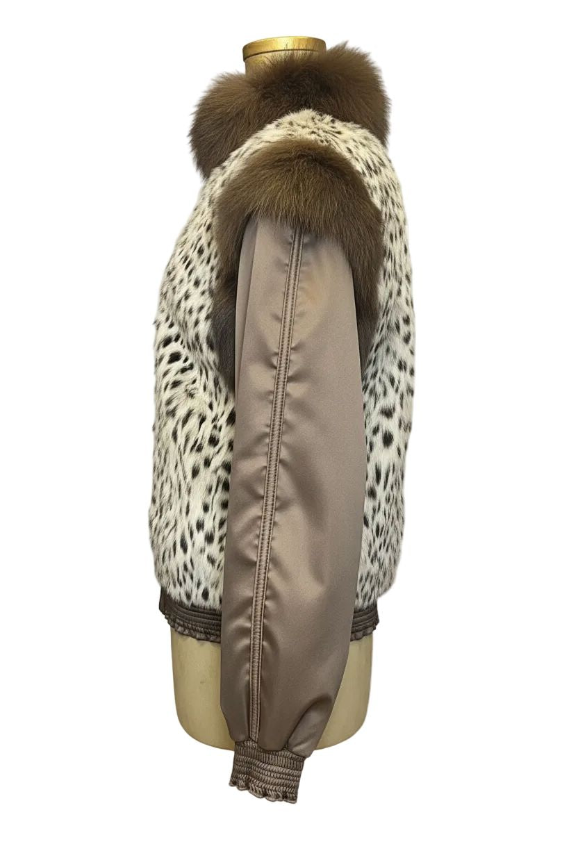 Belly Lynx Fur Bomber Jacket Fur Jacket Starlight Furs 
