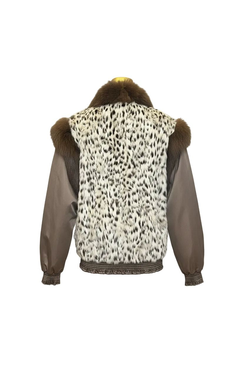 Belly Lynx Fur Bomber Jacket Fur Jacket Starlight Furs 