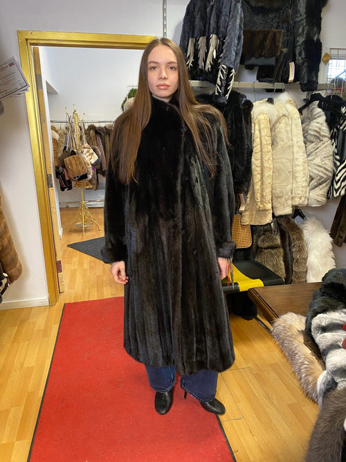 Black Mink Long Coat Fur Coat Starlight Furs 