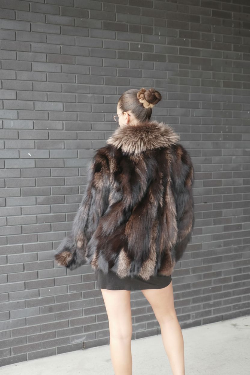 Brown Fox Fur Coat Fur Coat Starlight Furs 