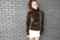 Brown Mink Jacket with Sections Fur Jacket Starlight Furs 