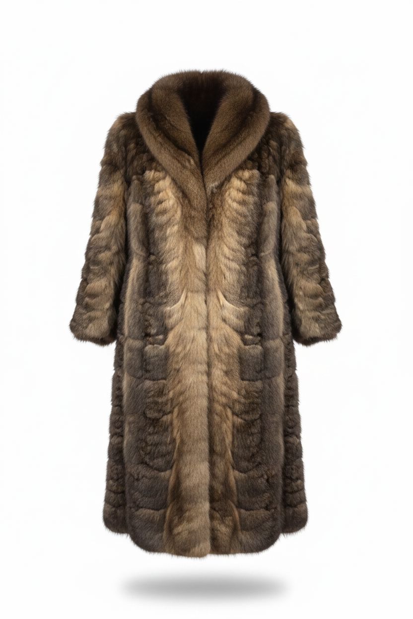 Canadian Sectioned Sable Fur Coat – Dark | Starlight Furs Fur Coat Starlight Furs 