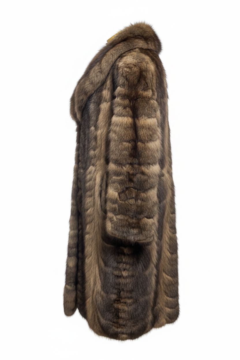 Canadian Sectioned Sable Fur Coat – Dark | Starlight Furs Fur Coat Starlight Furs 