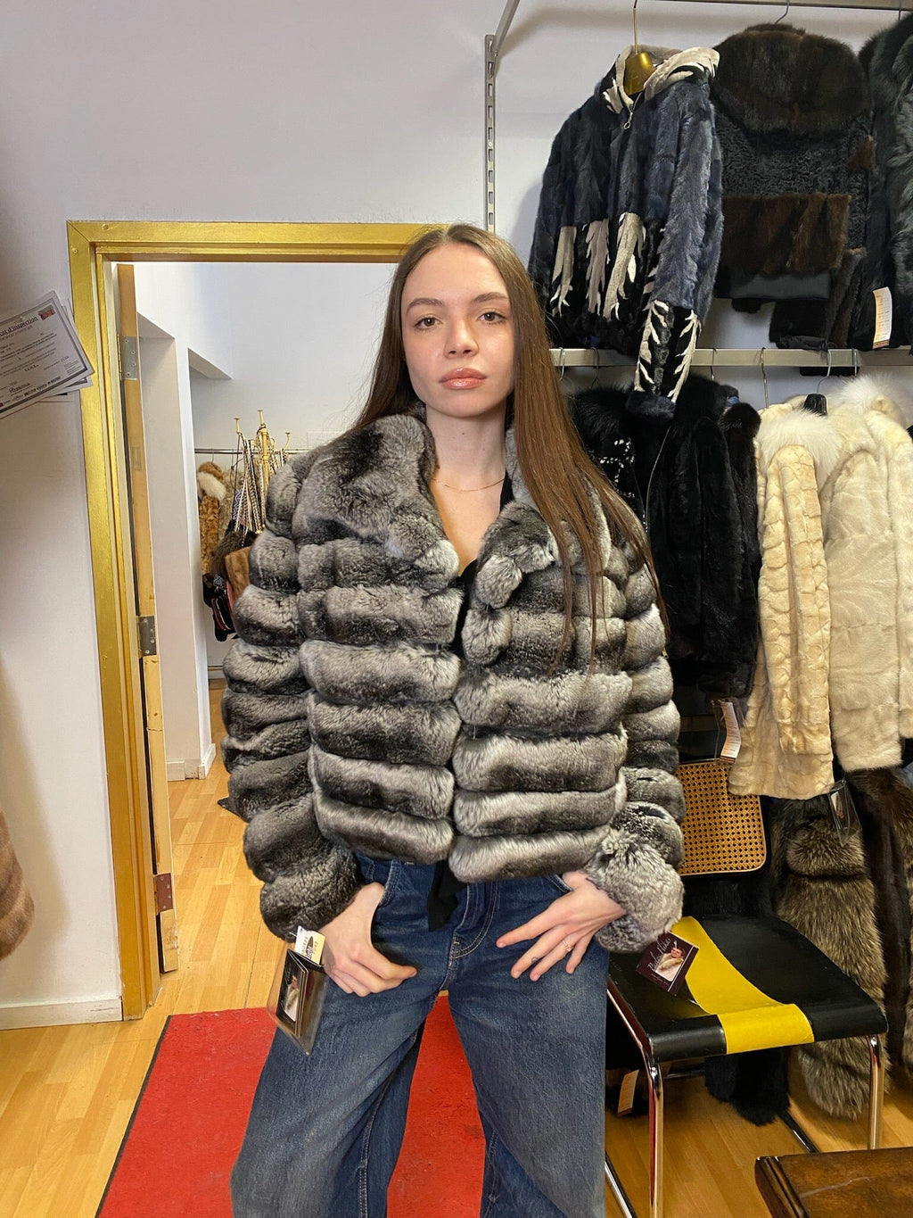 Chinchilla Fur Jacket Fur Jacket Starlight Furs 