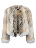 Coyote Fur Cropped Jacket | Handcrafted Canadian Luxury – Starlight Furs Starlight Furs 