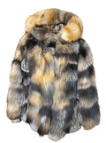 Fox Hooded Jacket Starlight Furs 