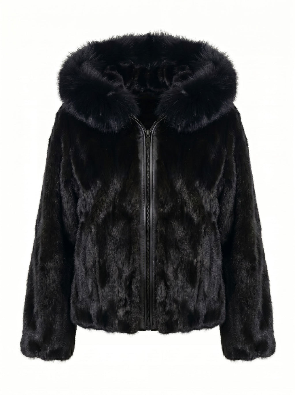 Fur Bomber In Black Jackets Starlight Furs 