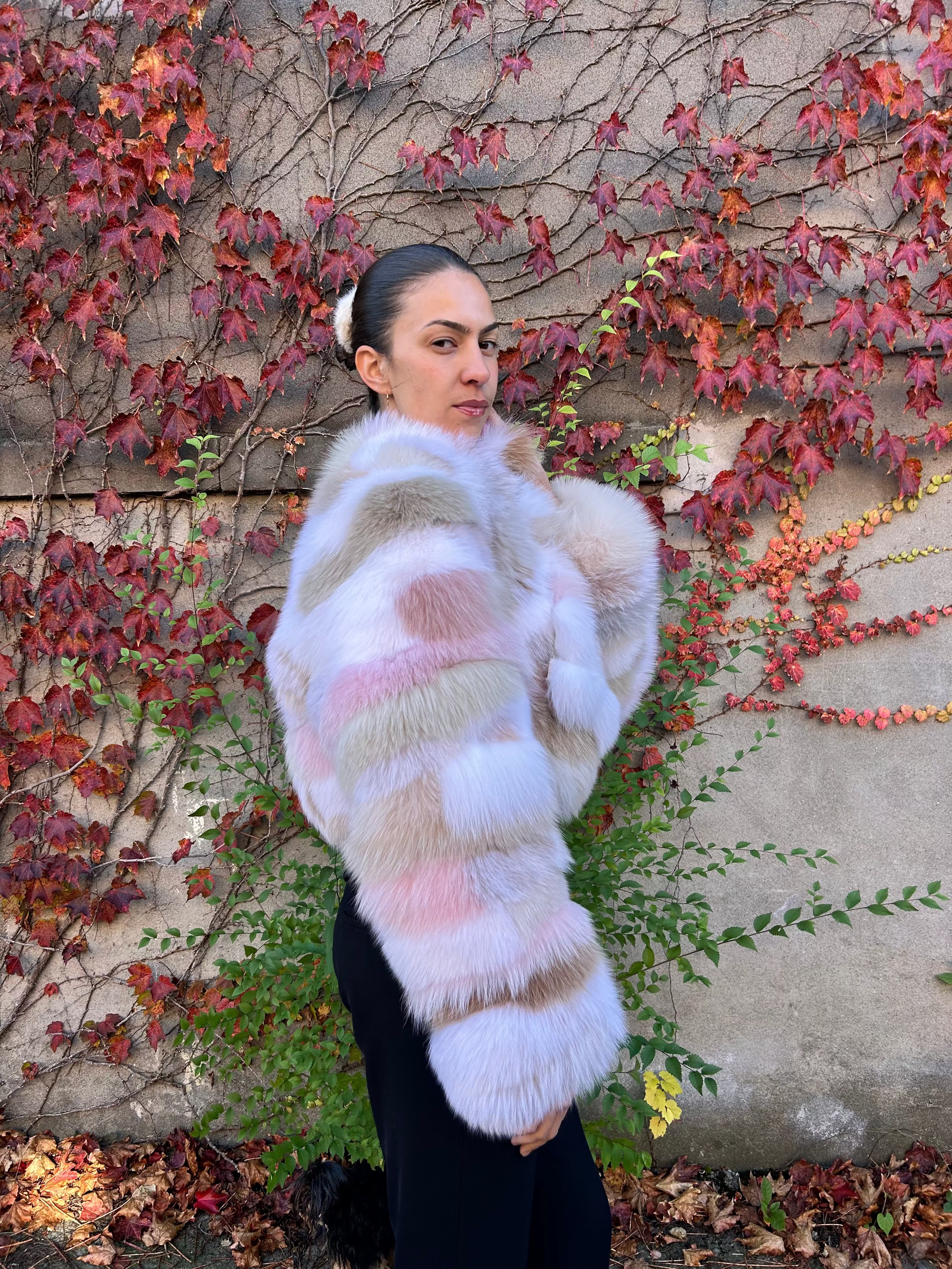 Gelato Fox Fur Cropped Jacket Starlight Furs 