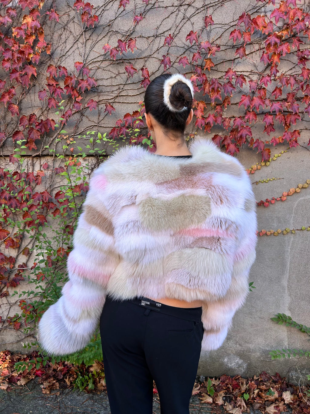 Gelato Fox Fur Cropped Jacket Starlight Furs 