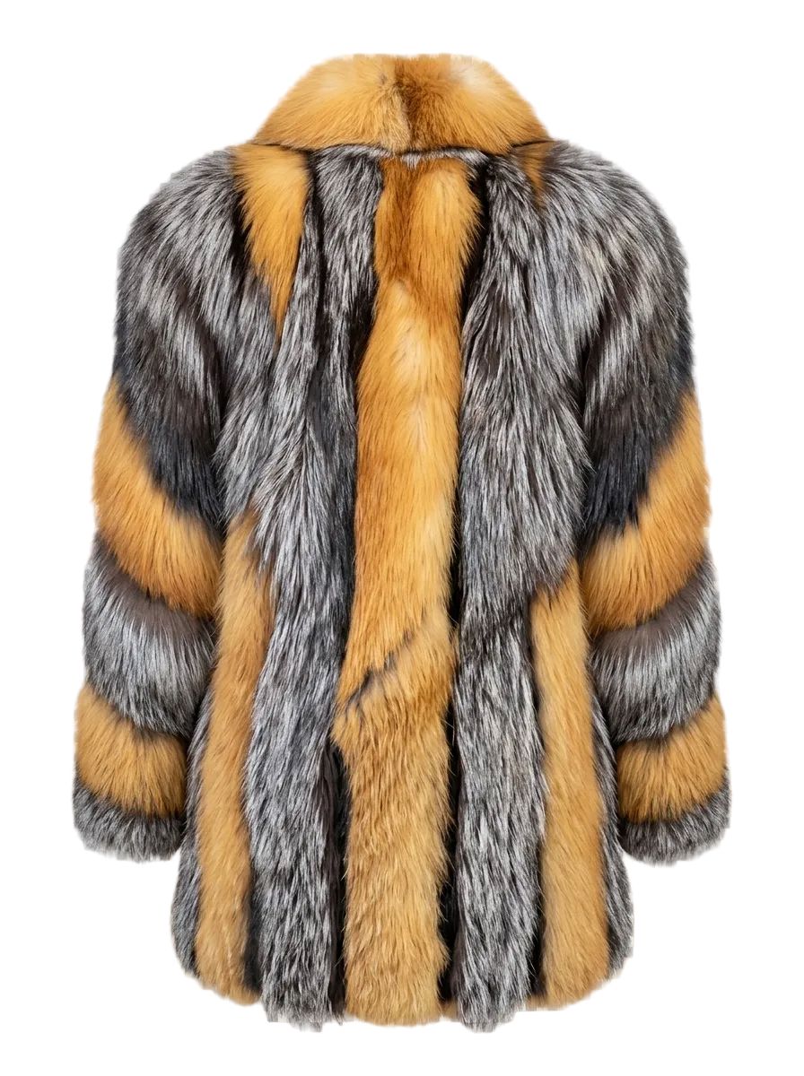 Golden Fox & Silver Fox Fur Coat Coats Starlight Furs 