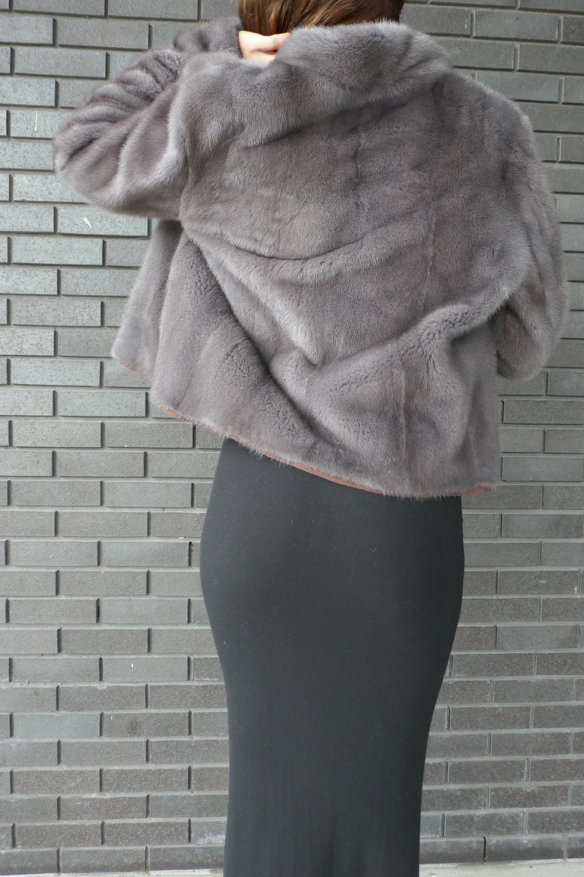 Gray Mink Jacket Coats & Jackets Starlight Furs 