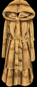 Honey Brown Sheared Beaver Coat Fur Coat Starlight Furs 