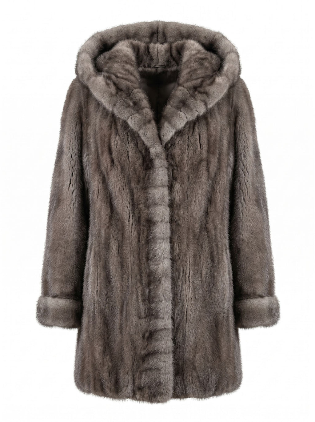 Hooded Lutetia Mink Mid-Lenght Starlight Furs 