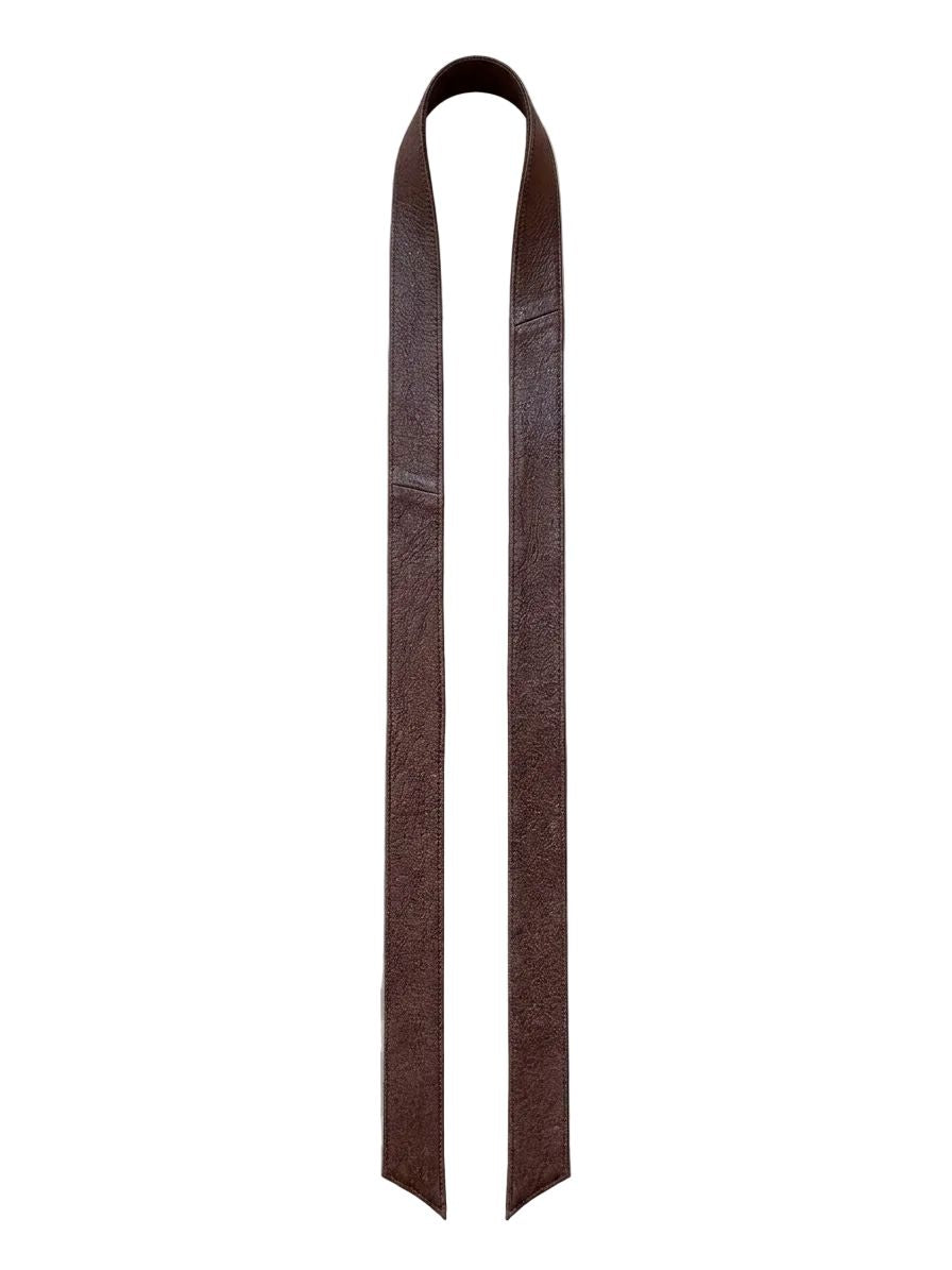 Leather Belt in Brown Accessories Starlight Furs 