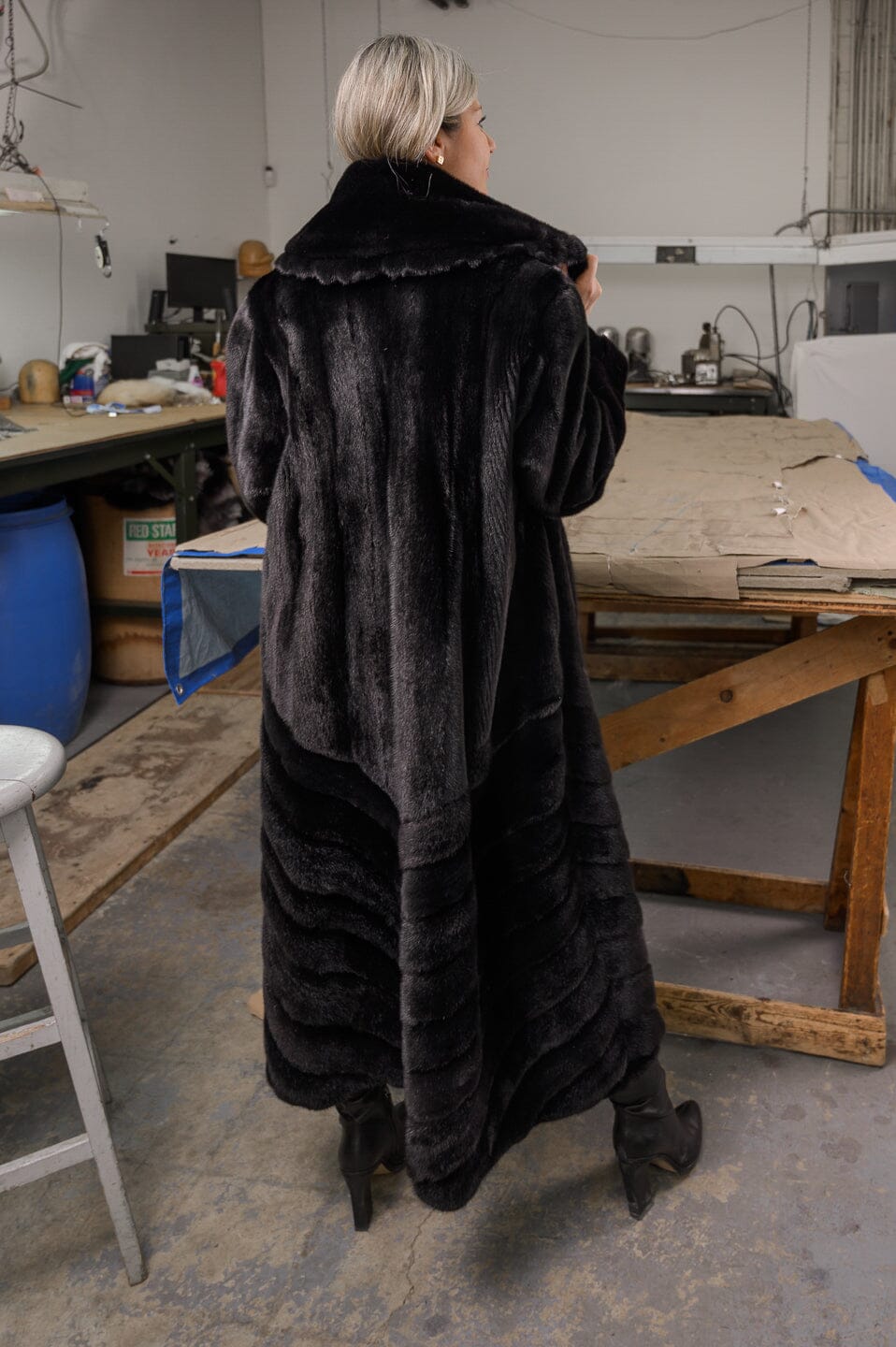 Long Black Mink Coat Coats Starlight Furs 