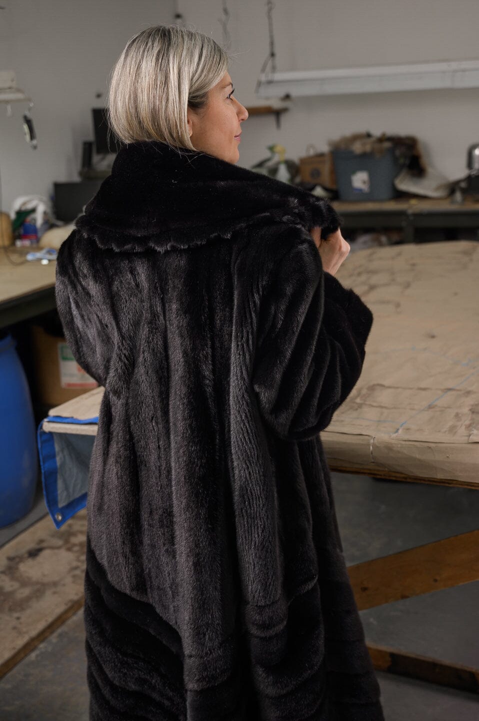 Long Black Mink Coat Coats Starlight Furs 