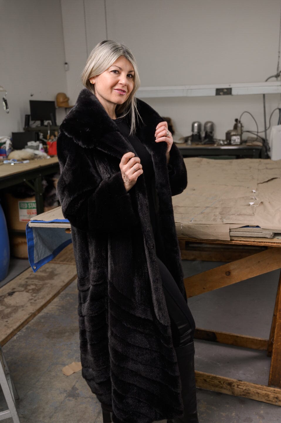 Long Black Mink Coat Coats Starlight Furs 