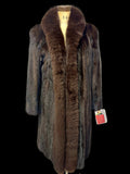Long Mink With Fox Trim Coat Fur Coat Starlight Furs 
