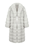 Long White Fox Coat Starlight Furs 