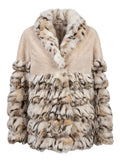 Lynx Fur Coat With Sheared Beaver ONLY CANADA Fur Coat Starlight Furs 
